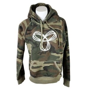 Aritzia TNA Sportswear Camo Hoodie Large Logo Green Size Medium Sporty Y2K